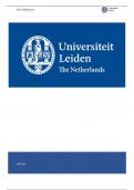 Leiden University - Public Administration - Public institutions - grade 8 - individual paper