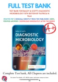 Test Bank For Bailey & Scott's Diagnostic Microbiology 15th Edition By Patricia M. Tille 9780323681056 Chapter 1-79 Complete Guide .