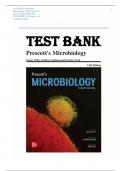 Test Bank for Prescott-s Microbiology, 12th Edition by Joanne Willey