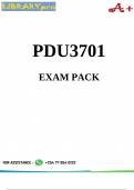 PDU3701 Exam Pack 2024