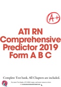 ATI RN Comprehensive Predictor 2019 Form A B C