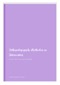 Samenvatting Orthopedagogische Methoden & Interventies (OMI) 2e BACH Orthopedagogie HoGent