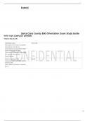 Santa Clara County EMS Orientation Exam Study Guide WITH 100- COMPLETE ANSWERS