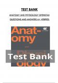 Test Bank For Anatomy And Physiology Openstax Questions And Answers A+ Verified