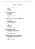 Biochemistry MCQs Cell , PH &Water