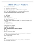 NR 508 Week 4 Midterm Exam