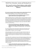 NR-283 Week 1 Discussions: Anatomy and Physiology Review (Ms. A, age 35, was given a Pap test during a routine medical checkup. The test … dysplasia of cervical cells but no sign of infection.)