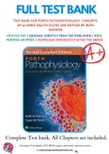 Test Bank For Porth Pathophysiology: Concepts of Altered Health States 2nd Edition by Ruth Hannon 9781451192896 Chapter 1-61 Complete Guide.