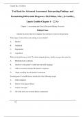 Test Bank for Advanced Assessment: Interpreting Findings  and  Formulating Differential Diagnoses, 5th Edition, Mary Jo Goolsby,  Laurie Grubbs Chapter 1 – 22 A+