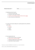 NR 283 Pathophysiology Quiz 1, Verified And Correct Answers, Chamberlain College of Nursing Course NURSING NR 283 Institution Chamberlain College Of Nursing NR 283 Pathophysiology Quiz 1, Verified And Correct Answers, Chamberlain College of Nursing