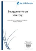 Module; Beargumenteren van zorg (Cijfer 8.5!)