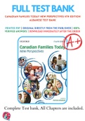 Canadian Families Today New Perspectives 4th Edition Albanese Test Bank