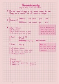 Thermochemistry and Thermodynamics (short summary)