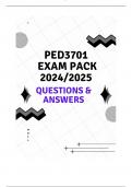 PED3701 EXAM PACK 2024/2025