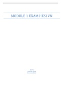 MODULE 1 EXAM HESI VN | VERIFIED SOLUTION 