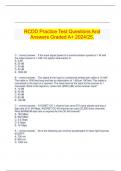   RCDD Practice Test Questions And Answers Graded A+ 2024/25.