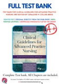 Test Bank For Clinical Guidelines for Advanced Practice Nursing 3rd Edition by Geraldine M. Collins-Bride 9781284093131 Chapter 1-71 Complete Guide.