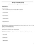 NRSG 2510: Exam 4 (original reading list)  latest update 2022/2023-Addictive Behaviors, Violence Behaviors, Cognition, & Perioperative Care