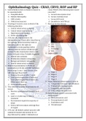 Ophtha Quiz_CRAO,CRVO,ROP and RP.