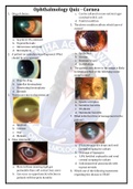 Ophtha Quiz - Cornea.