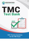 TMC Test Bank 1001 Practice Questions And Answers