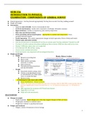 NURS 356 INTRODUCTION TO PHYSICAL  EXAMINATION - COMPONENTS OF GENERAL SURVEY