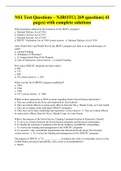 NS1 Test Questions – NJROTC( 269 questions| 41 pages) with complete solutions