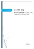 Samenvatting Gezins- en context, 2de bachelor orthopedagogie HoGent