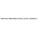 NRNP 6531 Week 4 Assignment: i-Human Case Study; Evaluating and Managing Cardiovascular Conditions, NRNP 6531 Week 8 Knowledge Check Gastrointestinal genitourinary endocrine and hematologic conditions Fall Qtr & NRNP 6531 MIDTERM EXAM | LATEST GRADED A.