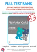 Primary Care Interprofessional Collaborative Practice 6th Edition Buttaro Test Bank