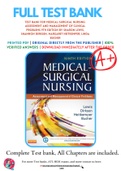 Test Bank For Medical-Surgical Nursing: Assessment and Management of Clinical Problems 9th Edition By Sharon Lewis, Shannon Dirksen, Margaret Heitkemper, Linda Bucher 9780323086783 Chapter 1-69 Complete Guide .