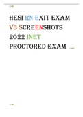 HESI RN EXIT EXAM  V3 SCREENSHOTS  2022 INET PROCTORED EXAM