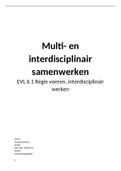 EVL 6.1 Regie voeren en interdisciplinair werken. VPK61D17. Beoordeelt met een GOED. HBO Verpleegkunde Duaal