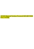 ATI RN Maternal Newborn Proctored 2019 (REVISED FULL EXAM).