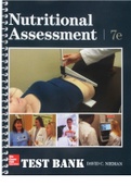 TEST BANK for Nutritional Assessment 7th Edition by David Nieman