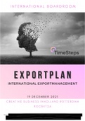 International Boardroom, exportplan: TimeSteps B.V.