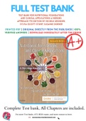 Test Bank For Nutritional Foundations and Clinical Applications A Nursing Approach 7th Edition By Michele Grodner; Sylvia Escott-Stump; Suzanne Dorner 9780323544900 Chapter 1-20 Complete Guide .