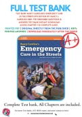 TEST BANK NANCY CAROLINE’S EMERGENCY CARE IN THE STREETS 8TH EDITION BY NANCY L. CAROLINE ISBN- 978-1284104882 Questions & Answers Test Bank Instant Download Access Chapter 1-53 Complete Guide .