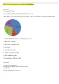 2022-2023 Portage Learning MATH 110 Introduction to Statistics Final Exam complete solution.