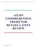 ATI RN COMPREHENSIVE PREDICTOR RETAKE 2019 