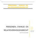 Complete samenvatting personen- familie en relatievermogensrecht (2022 - 2023)