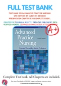 Test Bank For Advanced Practice Nursing 4th Edition By Susan M. DeNisco 9781284176124 Chapter 1-30 Complete Guide .