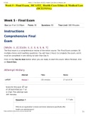 Week 5 - Final Exam_ HCA322_ Health Care Ethics & Medical Law (HCE1919A)