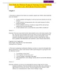 Test Bank for Medical-Surgical Nursing Critical Thinking in Client Care, 4th Edition Priscilla LeMon Course BIO 102 Institution Fresno City College 1. The nurse is caring for four clients on a medical–surgical unit. Which client should the nurse see initi