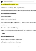  ati pharm proctored exams, ATI Pharmacology Proctor 2019: Over 300+ Verified questions and answers, A+ Guide