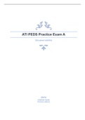 ATI PEDS Practice Exam A