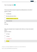 NSG 6320 Week 2 Knowledge Check-Questions and Answers Course NSG 6320 Institution South University The nurse practitioner educates the patient that antihistamines have what effect? Question 1 options: Vasodilatation Blocking leukotriene effects Inhibiting