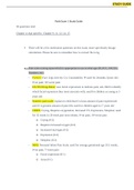 NUR 335 - Peds Exam 1 Study Guide. Course NUR 335 Institution Chamberlain College Nursing 50 questions total Chapter 4; Age specific- Chapter 9, 11, 12, 14, 15  There will be a few medication questions on this exam, more specifically dosage calculations.