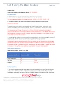 CHEM 101L LAB 8 Using the Ideal Gas Law- Straighterline University