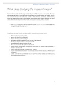 Art Policy & Museum Studies - Complete summary 